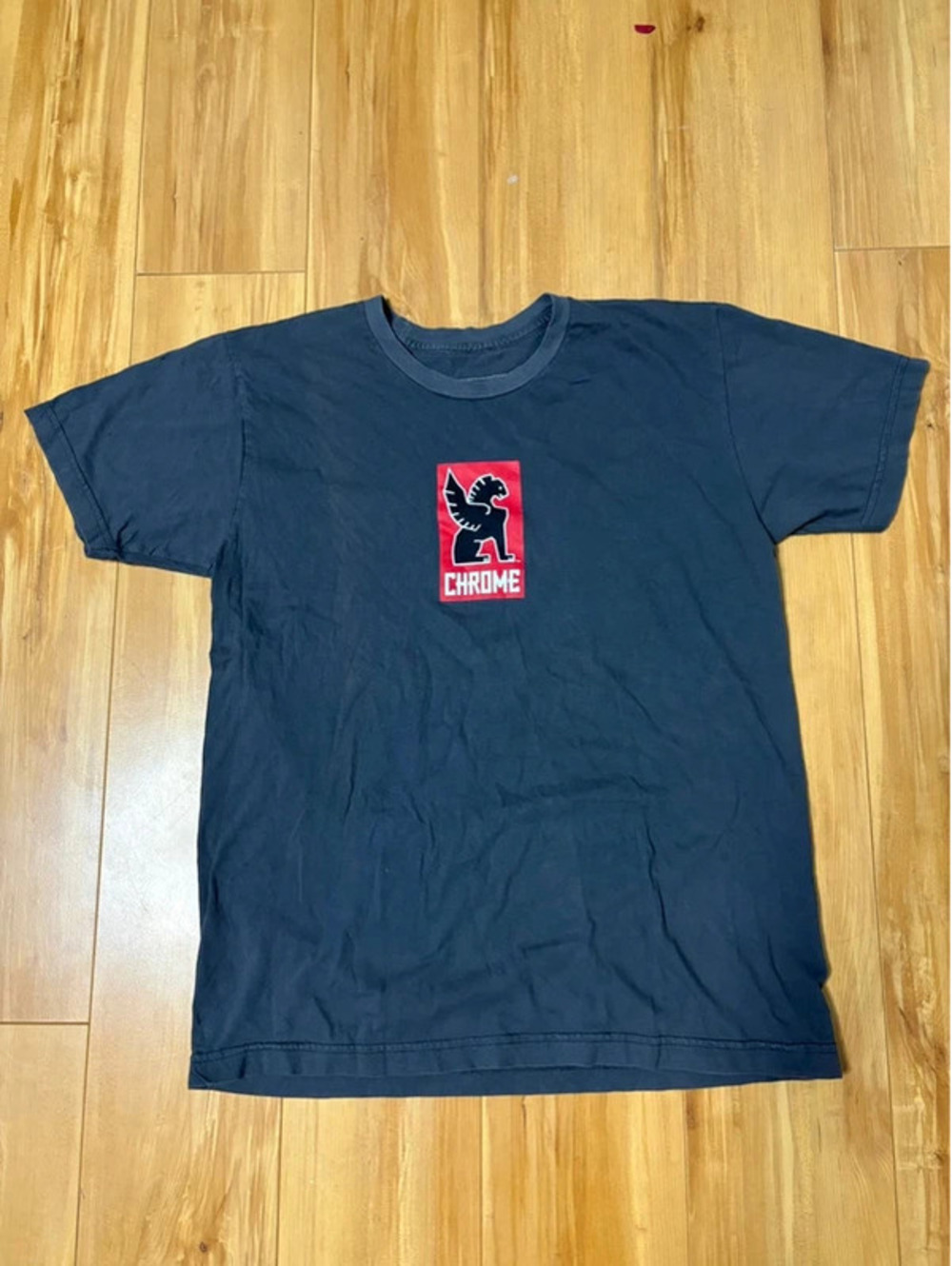 Chrome Industries Branded Tee Made in USA Streetwear T-Shirt Size L